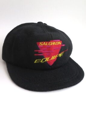 Rare Vintage 90s Salomon Wool Baseball Cap O/S